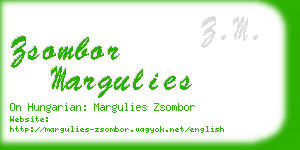 zsombor margulies business card